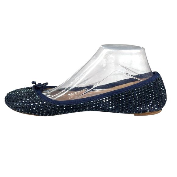 Tory Burch Women’s Rhinestone Blue Slip On Ballet Flats Size US 9 - Picture 2 of 10